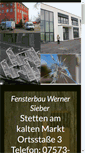 Mobile Screenshot of fensterbau-sieber.de