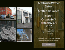 Tablet Screenshot of fensterbau-sieber.de